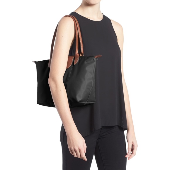 Longchamp Small Le Pilate Tote - Black - Picture 2 of 6